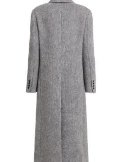 Cappotto doppiopetto in misto lana