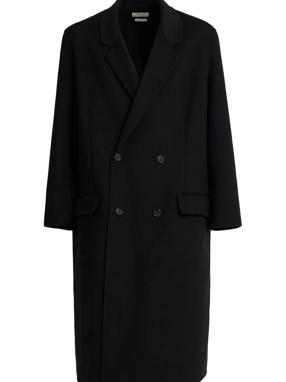 Cappotto doppiopetto in misto lana