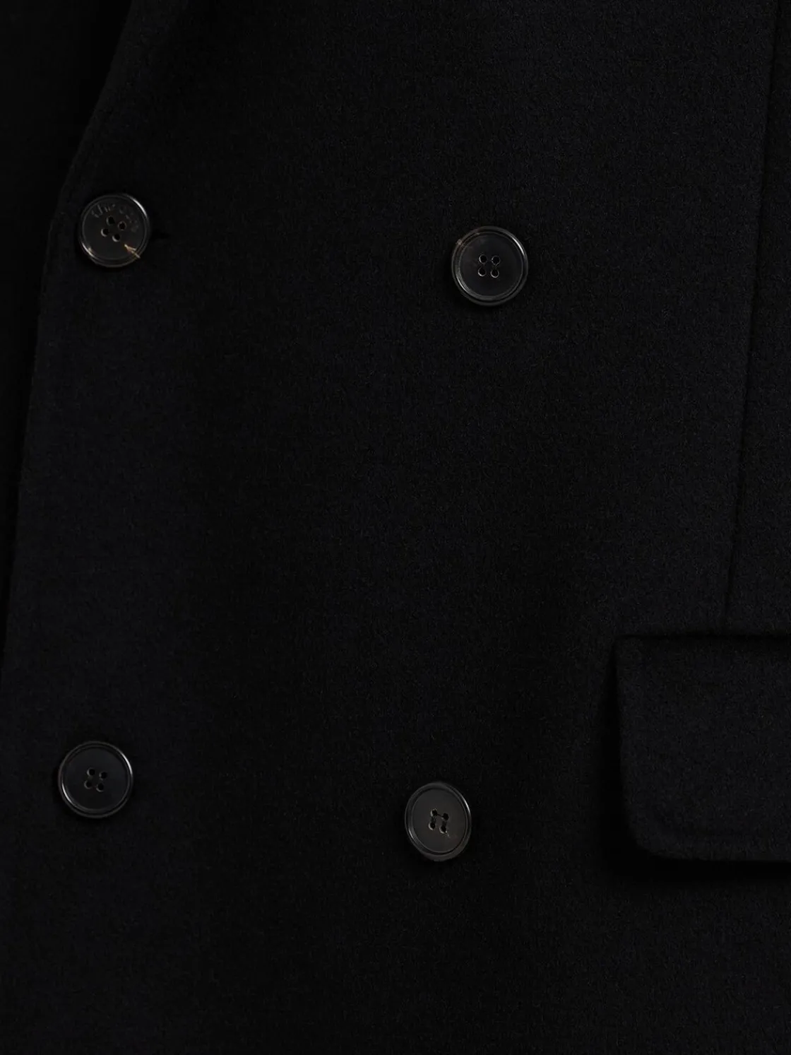 Cappotto doppiopetto in misto lana