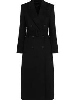 Cappotto doppiopetto lungo Kenner con cintura
