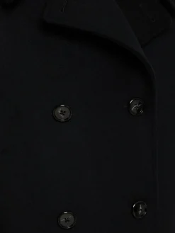 Cappotto doppiopetto lungo Miles in misto lana