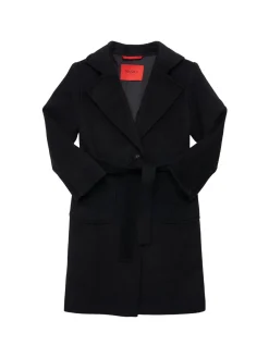Cappotto in lana con cintura
