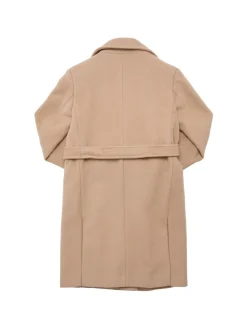 Cappotto in lana con cintura
