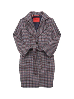 Cappotto in lana con cintura