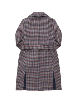 Cappotto in lana con cintura