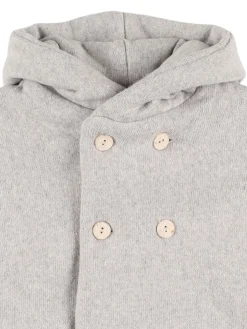 Cappotto in misto cotone con cappuccio