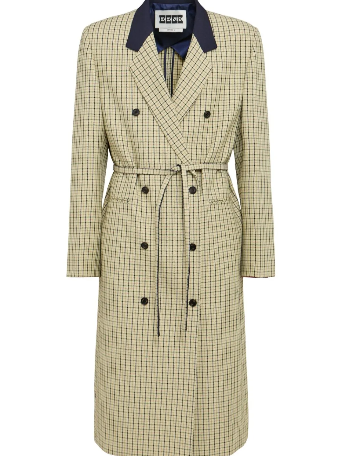 Cappotto in misto lana con cintura