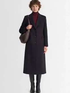 Cappotto lungo Heck in misto lana