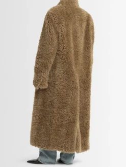 Cappotto lungo in teddy