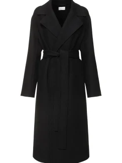 Cappotto lungo Malika in feltro di misto lana