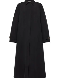 Cappotto lungo Ryo in seta con cintura