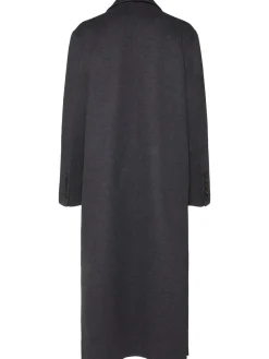 Cappotto monopetto in misto lana