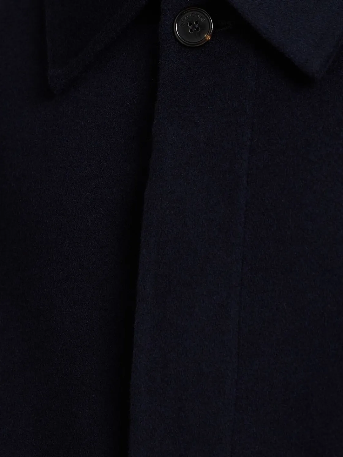 Cappotto monopetto in misto lana
