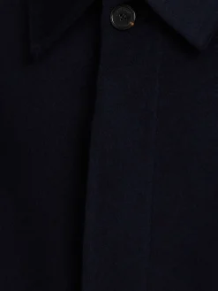 Cappotto monopetto in misto lana