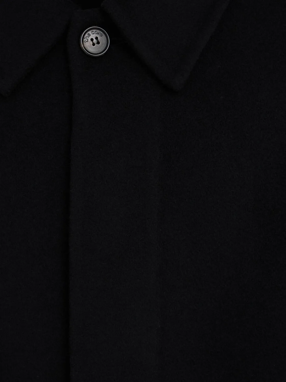 Cappotto monopetto in misto lana
