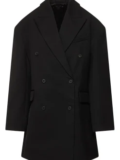 Cappotto oversize doppiopetto in lana