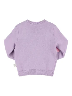 Cardigan in maglia di cotone e lana