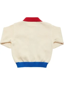 Cardigan in maglia di cotone organico