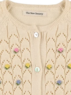 Cardigan in maglia di cotone organico