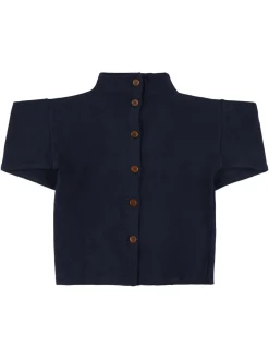 Cardigan in maglia di misto cotone