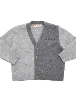 Cardigan in maglia di misto lana
