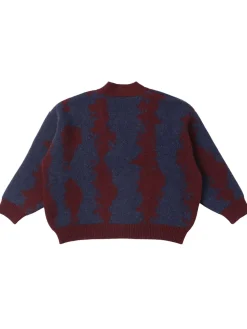 Cardigan in maglia di misto lana