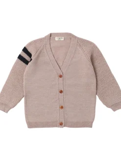 Cardigan in maglia di misto lana