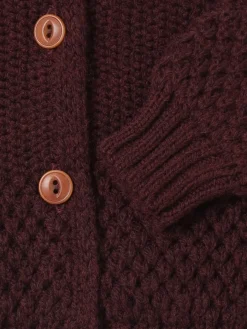 Cardigan in maglia di misto lana