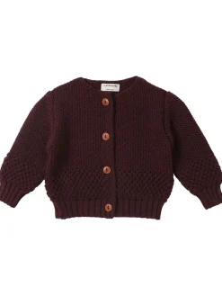 Cardigan in maglia di misto lana