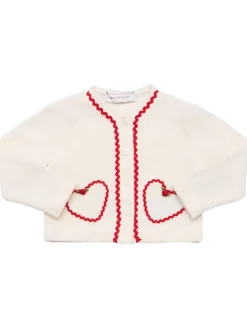 Cardigan in maglia di misto lana