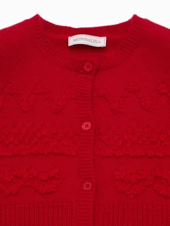 Cardigan in maglia di misto poly