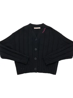 Cardigan in maglia di misto viscosa