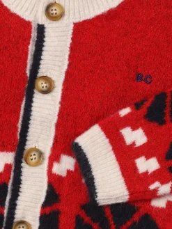 Cardigan stampato