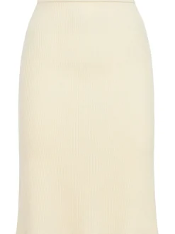 Cashmere knit pencil skirt