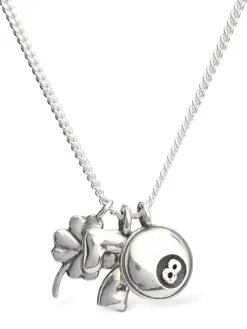 Casino silver necklace
