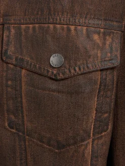 Cellie coated denim jacket