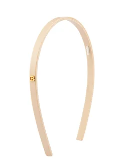 Cerchietto sottile in acetato con logo