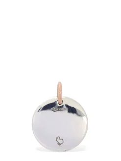 Charm Capricorn in argento e oro rosa 9kt