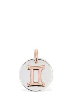 Charm Gemini in oro rosa 9kt e argento 9kt