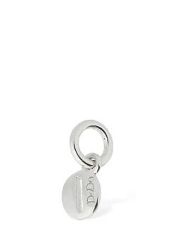 Charm O in oro bianco 18kt con diamanti