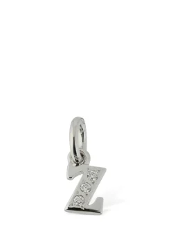 Charm Z in oro bianco 18kt con diamanti