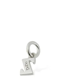 Charm Z in oro bianco 18kt con diamanti