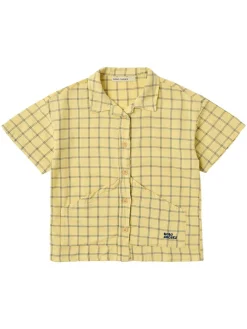 Check cotton poplin shirt