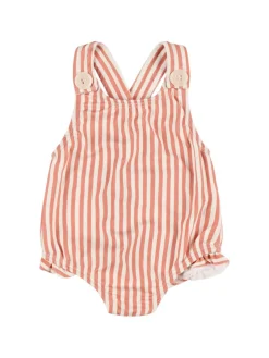 Costume intero in misto poly a righe