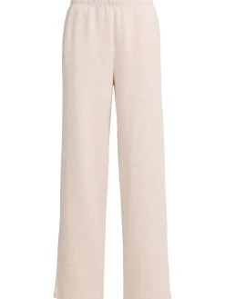 Cotton blend classic straight leg pants