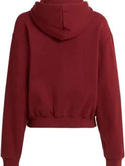 Cotton blend classic zip-up hoodie