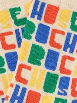 Cotton blend jacquard socks