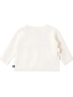 Cotton blend knit cardigan
