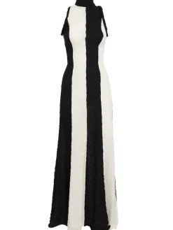 Cotton blend long dress