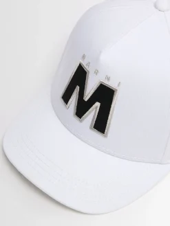Cotton canvas baseball hat w/ logo
